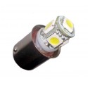 Ampoule Led R5W BA15S à 5 leds 24 volts sans polarité