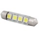 Ampoule navette C5W 41mm à 4 leds 24 volts