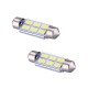 Ampoule navette C10W 39mm à 6 leds 5630 24 volts