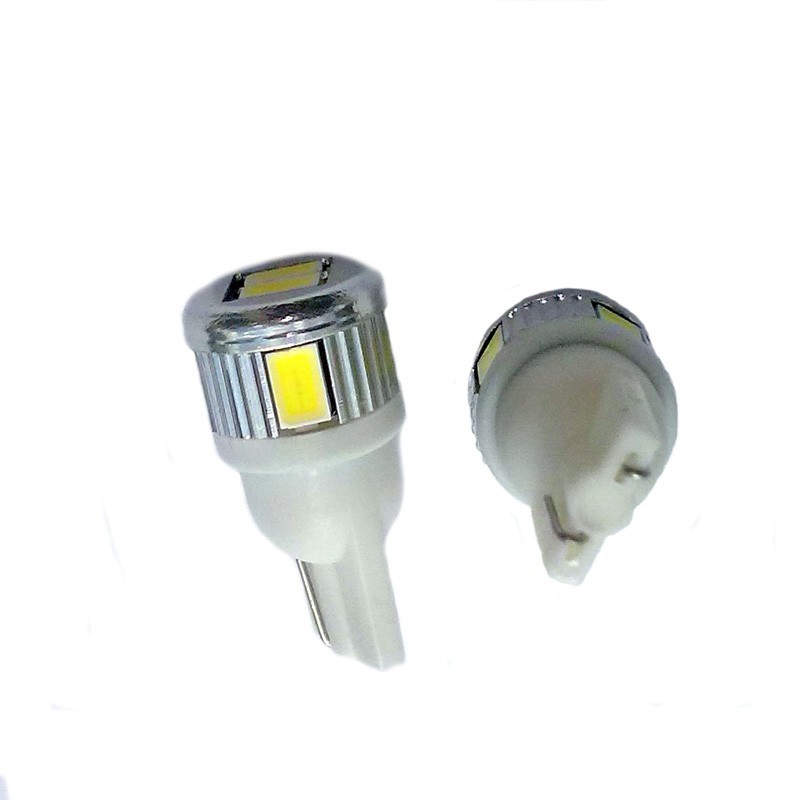 Ampoules LED W5W BLANC (la paire) T10 6 LEDS FISHER, AUTOLED de AUTOLED :  informations et documentations