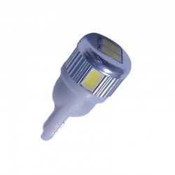 Ampoule Wedge T10 W5W W16W 6 leds blanches 5630 9 à 30 volts