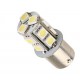 Ampoule led R10W BA15S à 13 leds 5050 9-30 volts