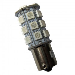 Ampoule led PY21W BAU15S 27 leds oranges 9-30 volts