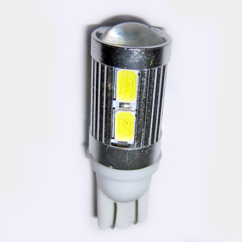 Ampoule H6W BAX9S 10 leds blanches 5630 9 à 30 volts - Led-effect