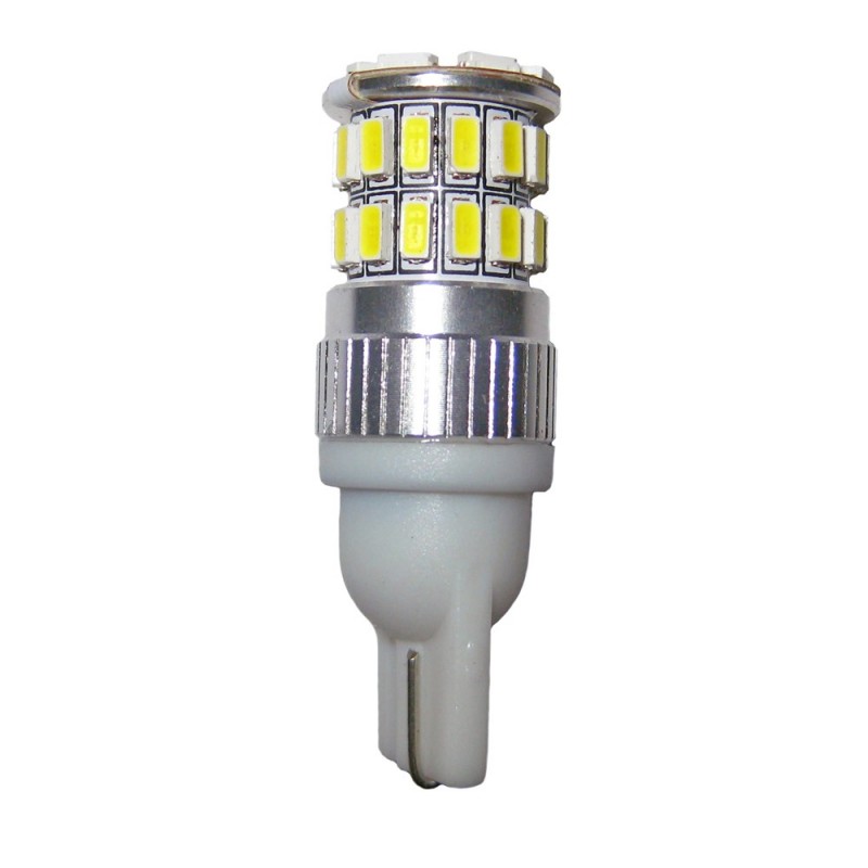 Ampoule Wedge T10 W5W W16W 6 leds blanches 5630 9 à 30 volts - Led