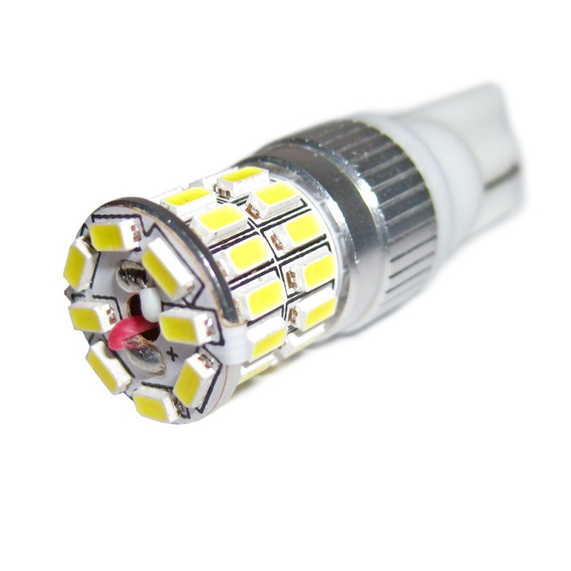 Ampoule T10 W5W a 5 LED SMD 5630 12v pour voiture et moto -  KomposantsElectroniK