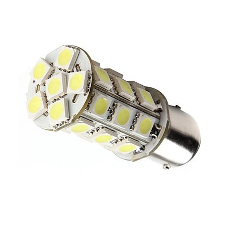 Ampoule led BA15D à 27 leds blanches 9-30v