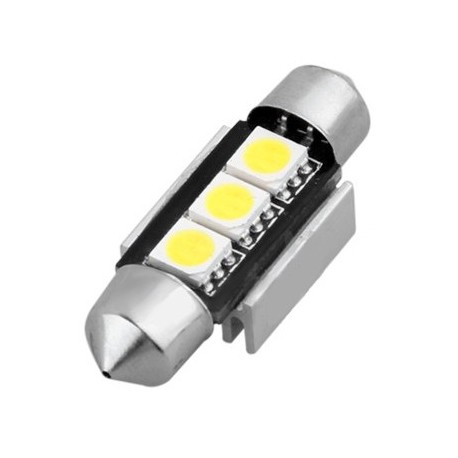 Navette C5W 36mm à 3 leds 24 volts sans polarité