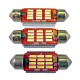Ampoule Navette (festoon) C5W, C10W à 12 leds 4014 9-30v