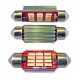 Ampoule Navette (festoon) C5W, C10W à 12 leds 4014 9-30v