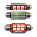 Ampoule Navette (festoon) C5W, C10W, 36mm, 39mm, 41mm à 12 leds 4014 9-30v