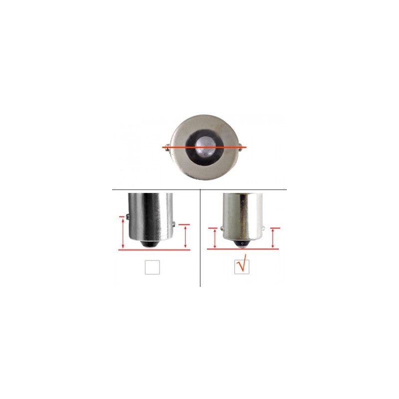 Ampoule Led BA15S - P21W Spécial recul