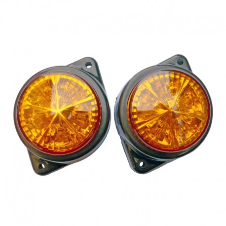 Feux rond orange à 5 leds 24 volts