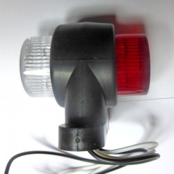 Feu latéral double blanc et rouge 12-24 volts