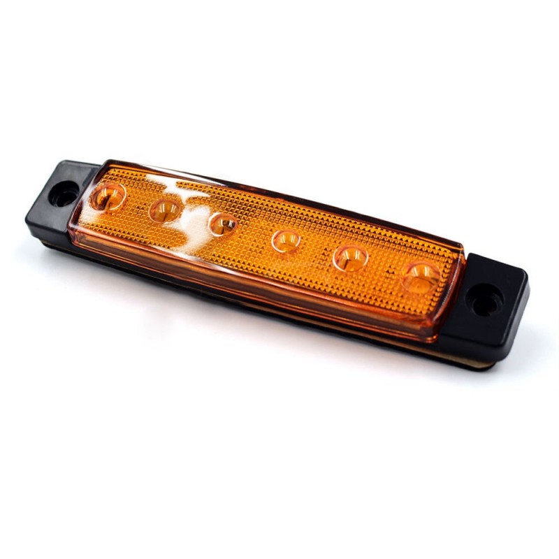 Feu de gabarit ovale avec voyant lumineux à flèche led orange 12/24V