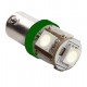 Ampoule Led H6W BAX9S à 5 leds 24 volts