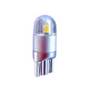 Ampoule Wedge T10 W5W W16W 2 leds blanches 3030