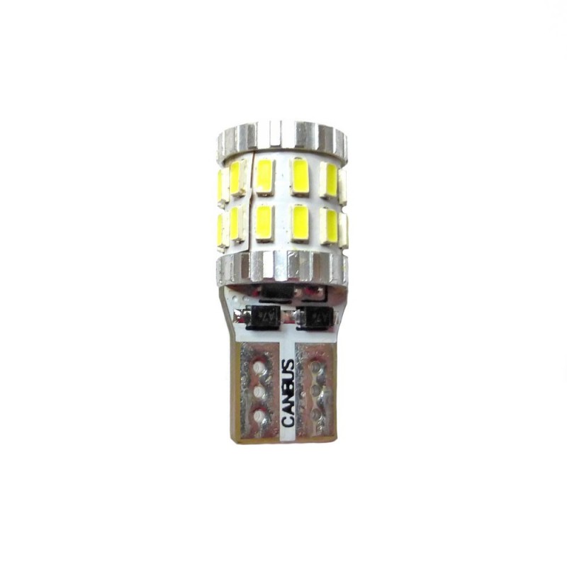 Ampoule Led T10 W5W 5 leds blanches canbus anti-erreur - Led-effect