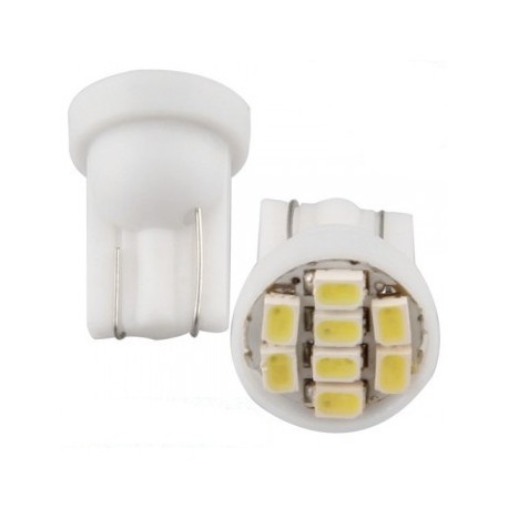 Ampoule Led T10 W5W à 8 leds 24 volts