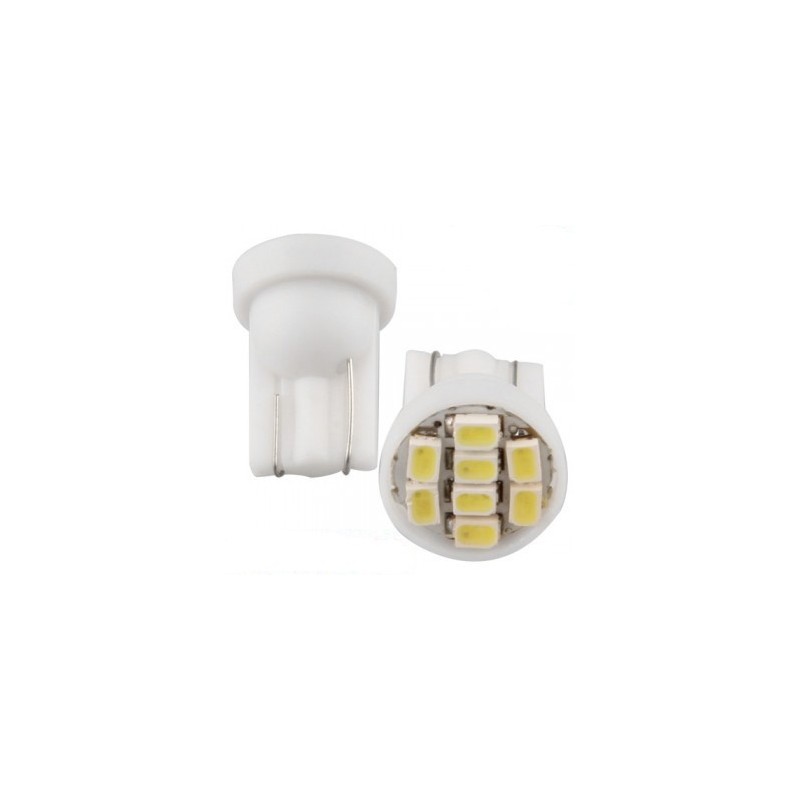 Ampoule Led T10 W5W à 8 leds 24 volts