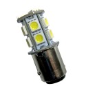 Ampoule led P21/5W BAY15D à 13 leds 9-30v