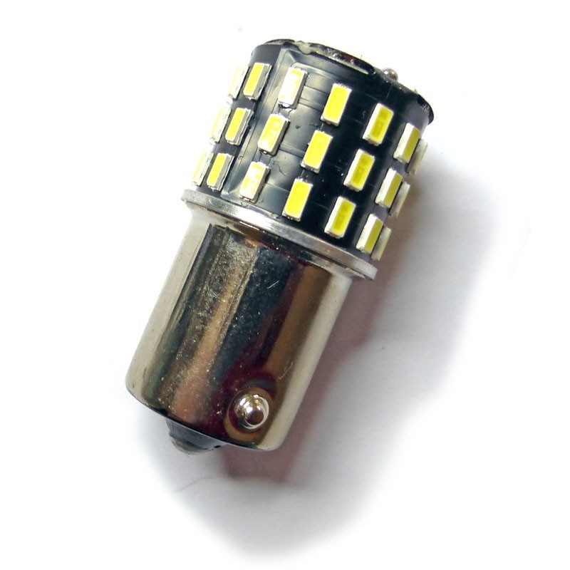 Ampoule led 24 volts de type P21/5W BAY15D à 78 leds - Led-PL E.I.