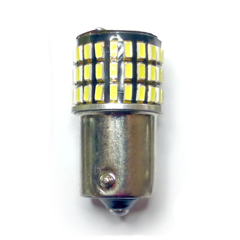 Ampoule led 24 volts de type P21/5W BAY15D à 78 leds - Led-PL E.I.