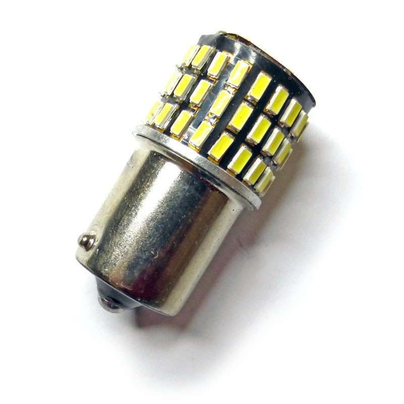 Ampoule led 24 volts de type P21/5W BAY15D à 78 leds - Led-PL E.I.