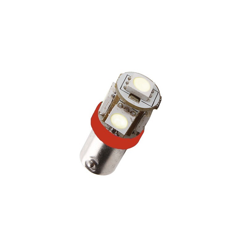 Ampoule Led H6W BAX9S à 5 leds 24 volts non polarisée - Led-PL E.I.